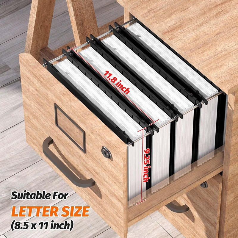 SHUTEX Extra Capacity Plastic Hanging File Folders,12 Pack Reinforced Hang Folders,Heavy Duty 2 Inch Expansion,Plastic Filing Cabinet Folders,Letter Size,Designed for Bulk Files, Medical Charts,Black - Image 3